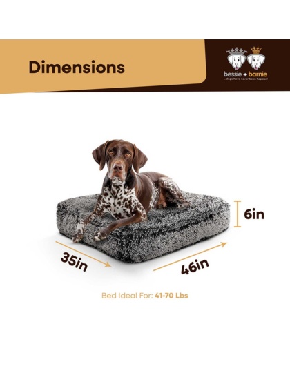 Midnight Frost - Rectangle Bed LG - Midnight Frost - LG - 46" x 35"