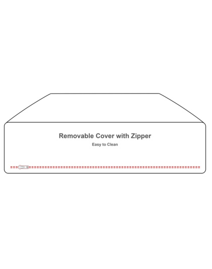 Frosted Snow - Rectangle Bed MD - Frosted Snow - MD - 32" x 36"