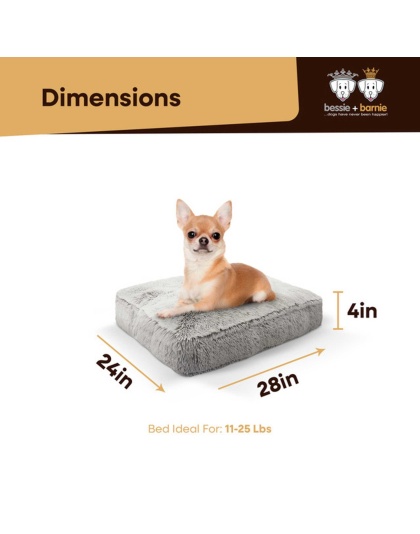 Frosted Snow - Rectangle Bed SM - Frosted Snow - SM- 24" x 24"