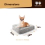 Frosted Snow - Rectangle Bed SM - Frosted Snow - SM- 24" x 24"