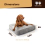 Frosted Snow - Rectangle Bed LG - Frosted Snow - LG - 46" x 35"