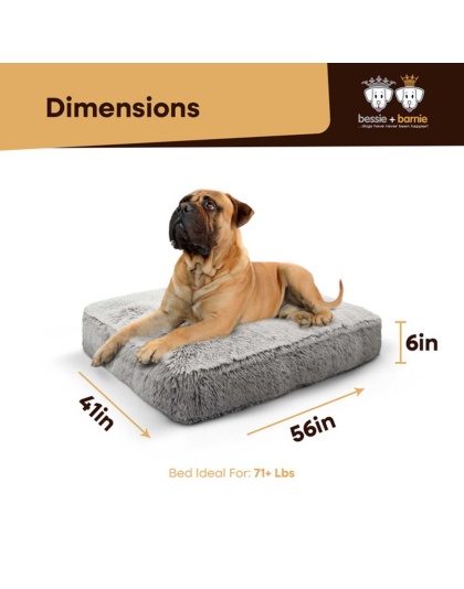Frosted Snow - Rectangle Bed XL - Frosted Snow - XL - 56" x 41"