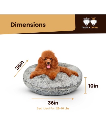 Frosted Snow - Bagel Bed MD - Frosted Snow - MD - 36"