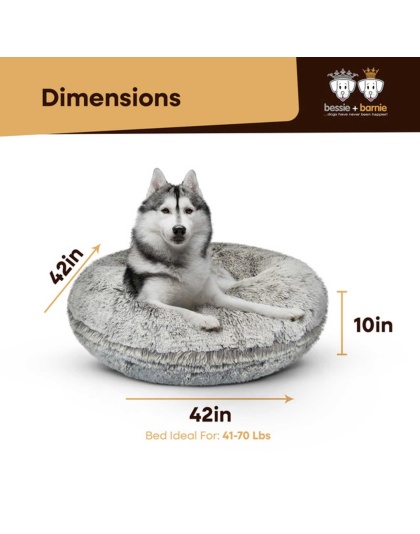 Frosted Snow - Bagel Bed LG - Frosted Snow - LG - 42"