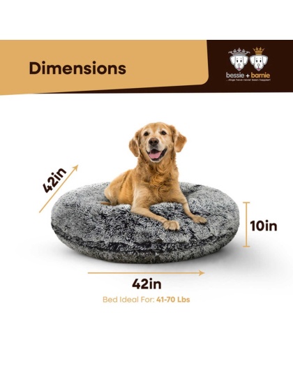 Midnight Frost - Bagel Bed LG - Midnight Frost - LG - 42"