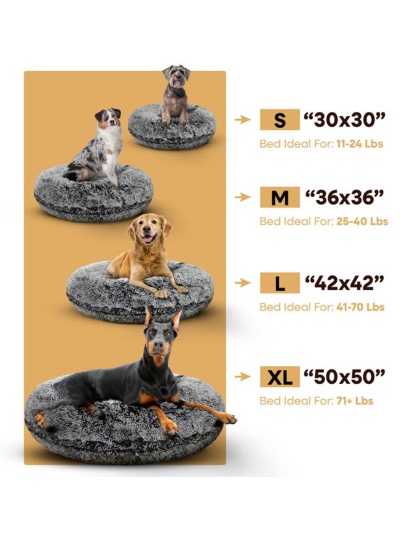 Midnight Frost - Bagel Bed MD - Midnight Frost - MD - 36"