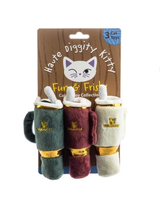 Snuggly Cup Stocking Stuffers Christmas Cat Nip Toys