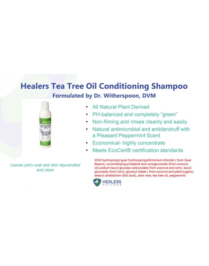 Healers Tea Tree Oil Conditioning Shampoo for Pets (8oz)
