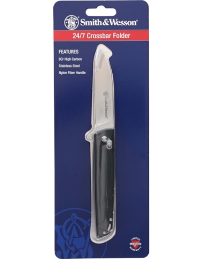 S&W KNIFE 24/7 CROSSBAR FOLDER