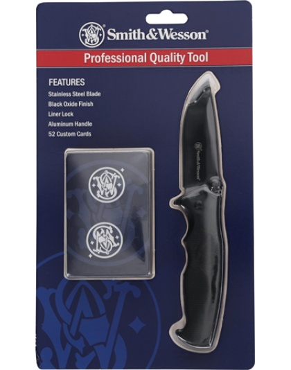 S&W KNIFE EDC FOLDER & CARDS