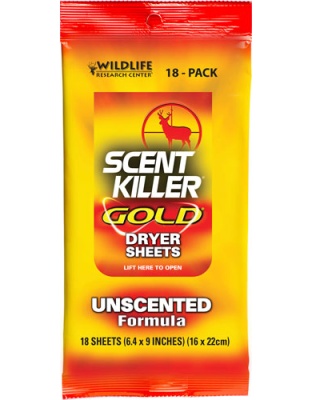WRC DRYER SHEETS SCENT KILLER