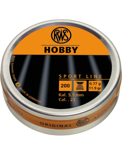 RWS PELLETS 22 HOBBY 11.9GR