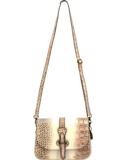 CAMELEON S&W CROC HANDBAG