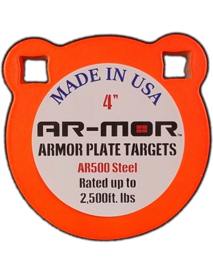 AR-MOR 4" AR500 STEEL GONG