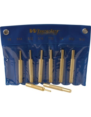WHEELER 8-PC BRASS PUNCH SET