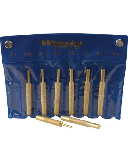 WHEELER 8-PC BRASS PUNCH SET