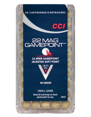 CCI 22WMR 40GR GAMEPOINT JSP