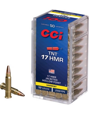 CCI 17HMR 17GR TNT-HP 2550FPS