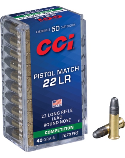 CCI PISTOL MATCH 22LR 40GR