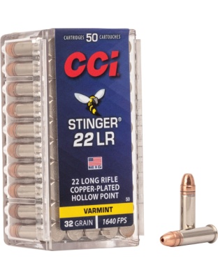 CCI STINGER 22LR 32GR JHP