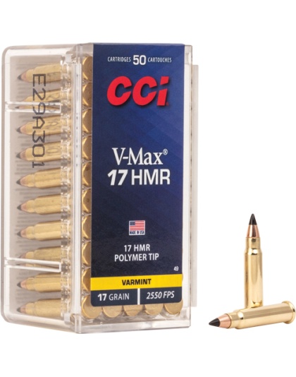 CCI V-MAX 17HMR 17GR 2550FPS