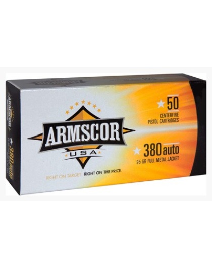 ARMSCOR 380 ACP 95GR FMJ