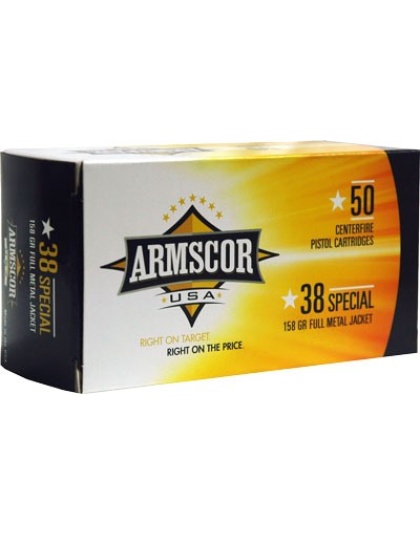 ARMSCOR 38 SPECIAL 158GR FMJ