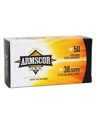 ARMSCOR 38 SUPER 125GR FMJ