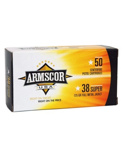 ARMSCOR 38 SUPER 125GR FMJ