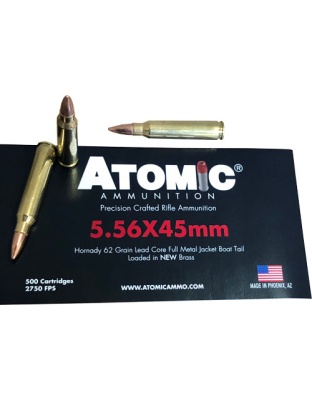 ATOMIC 5.56X45 62GR FMJ