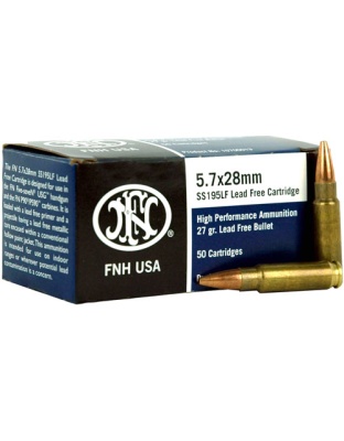 FN 5.7X28 27GR LEAD FREE JHP