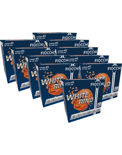 FIOCCHI WHITE RINO 12GA 2.75"