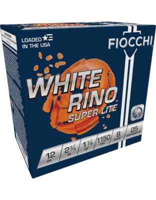 FIOCCHI WHITE RINO 12GA 2.75"