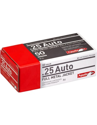 AGUILA 25 ACP 50GR FMJ-RN