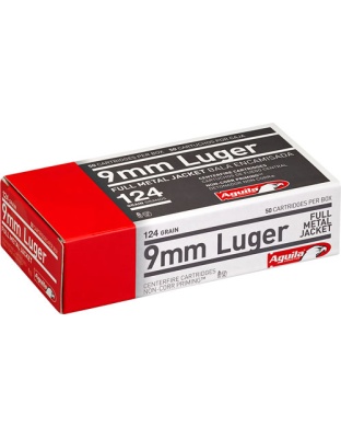 AGUILA 9MM LUGER 124GR FMJ-RN