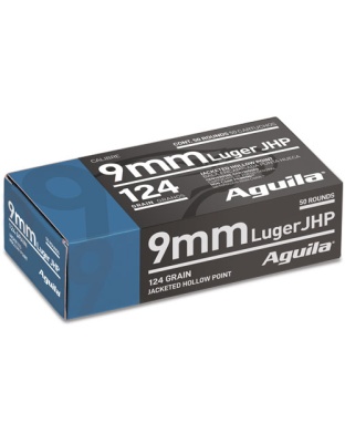 AGUILA 9MM LUGER 124GR JHP