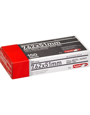 AGUILA 7.62X51 150GR FMJ-BT