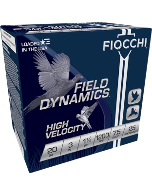 FIOCCHI 20GA 3" 1-1/4OZ #7.5