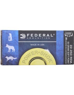 FEDERAL POWER-SHOK 22-250 REM