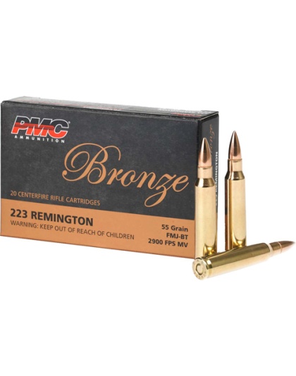 PMC 223 REM 55GR FMJ-BT