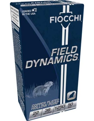 FIOCCHI 22LR 38GR JHP 1250FPS