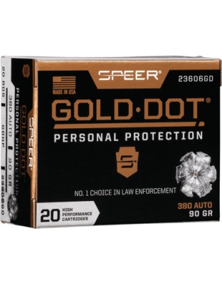 SPEER GOLD DOT 380 ACP