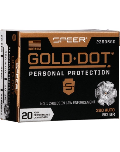 SPEER GOLD DOT 380 ACP