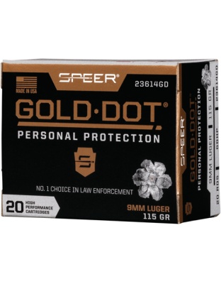 SPEER GOLD DOT 9MM LUGER