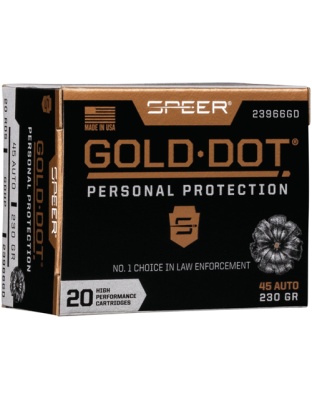 SPEER GOLD DOT 45 ACP