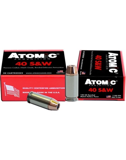 ATOMIC 40 SW 180GR BONDED JHP