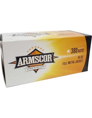 ARMSCOR 380 ACP 95GR FMJ