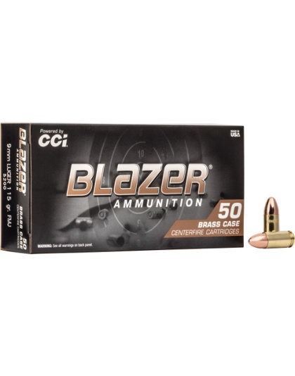 CCI BLAZER BRASS 9MM LUGER