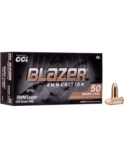 CCI BLAZER BRASS 9MM LUGER