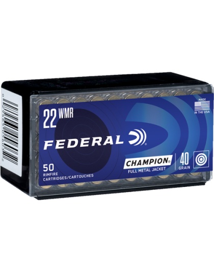 FEDERAL 22WMR 40GR FMJ 1880FPS